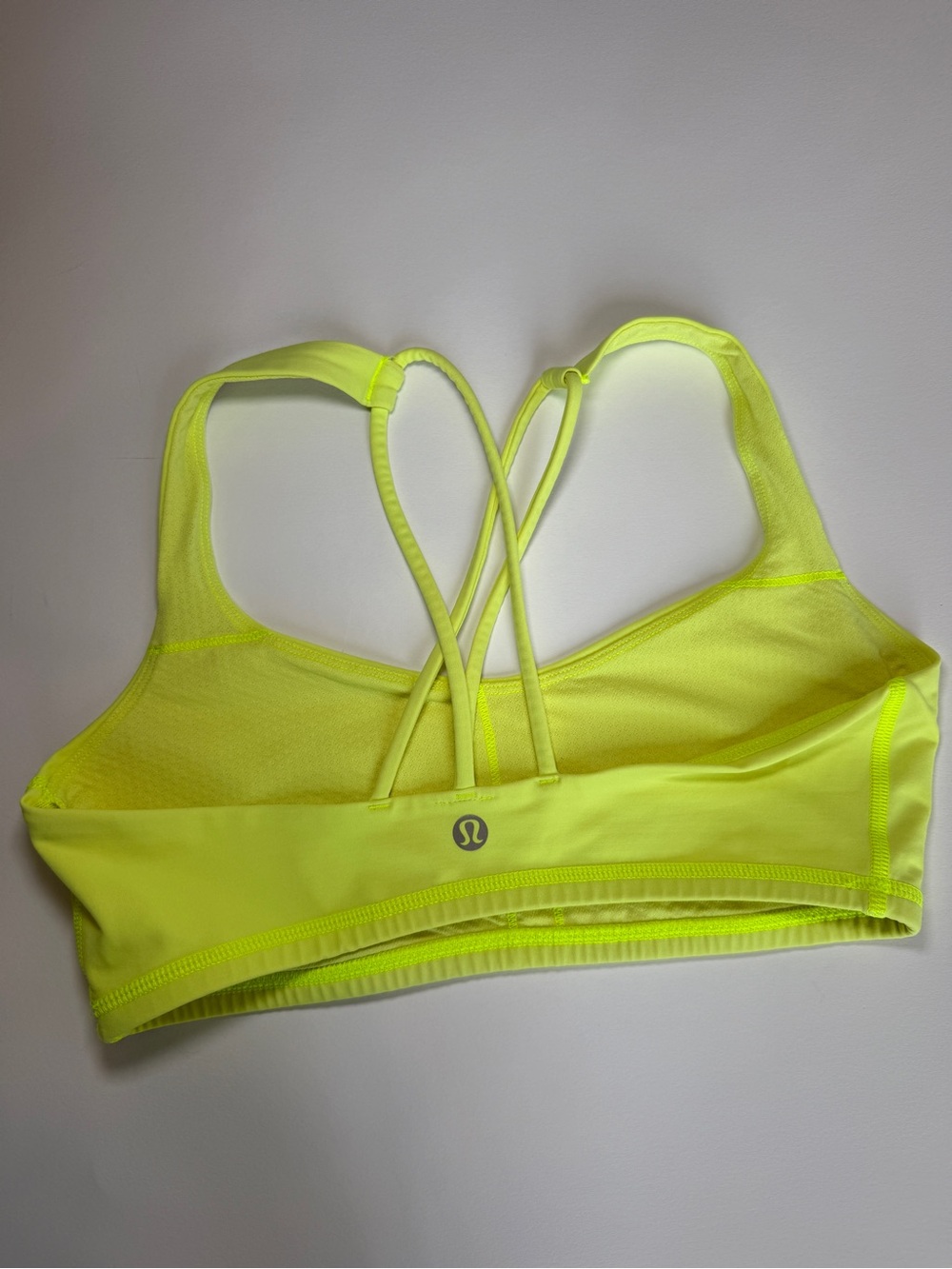 Lululemon Free To Be Bra Neon Yellow